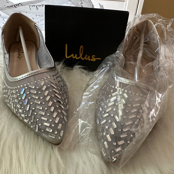 Cute silver rhinestone flats - Picture 2 of 4